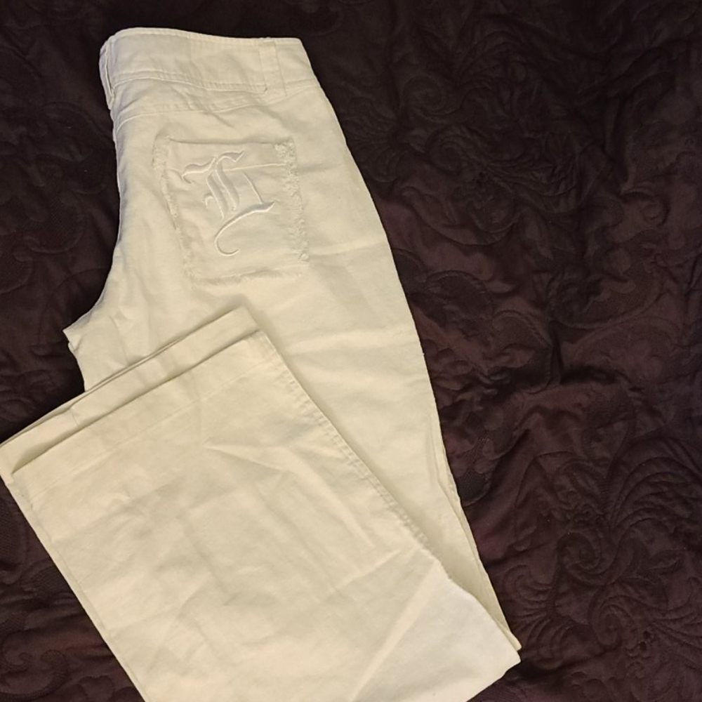 Comfy Linen blend straight leg pants NWT